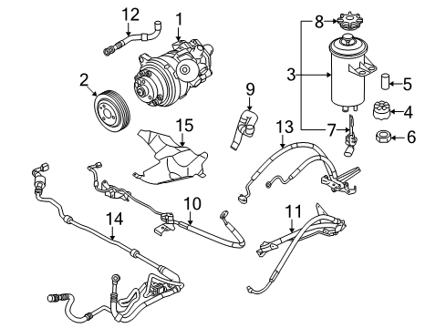 2009 BMW X6 Wiper & Washer Components 1St Part Adaptive Drive Expansion Hose Diagram for 32416788259