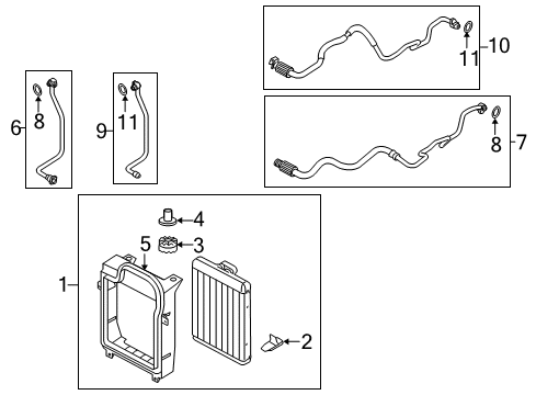 2016 BMW X5 Oil Cooler Engine Oil Cooler Diagram for 17217645692