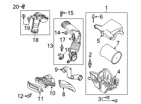 2016 Ford Focus Filters Lower Housing Insulator Diagram for CC1Z-9B929-A