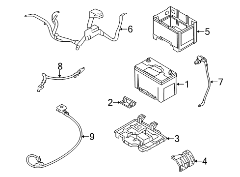 2014 Kia Optima Battery Wiring Assembly-Earth Diagram for 918652T120