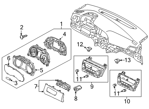 2017 Hyundai Elantra Switches Switch Assembly-Multifunction Diagram for 93401-F2000