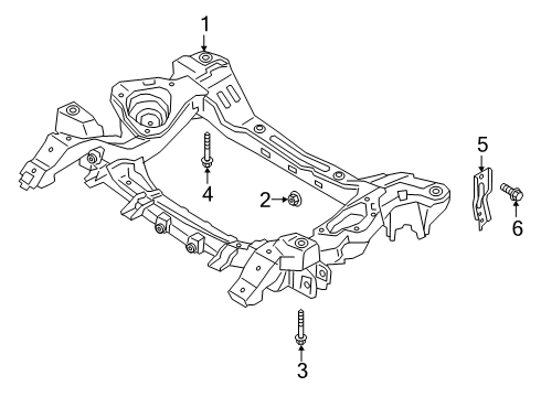 2020 Kia K900 Suspension Mounting - Front Stay RH Diagram for 62477J6000