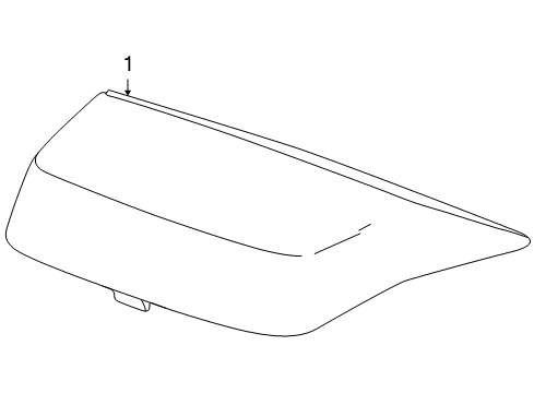 2011 Chevrolet Cruze High Mount Lamps High Mount Lamp Diagram for 95461729