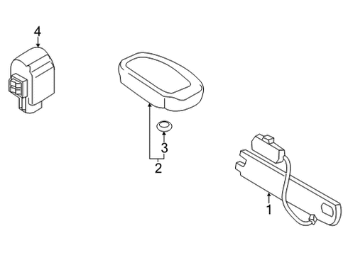 2021 Kia Sorento Keyless Entry Components Tx Assy-Keyless Entr Diagram for 95430R5100