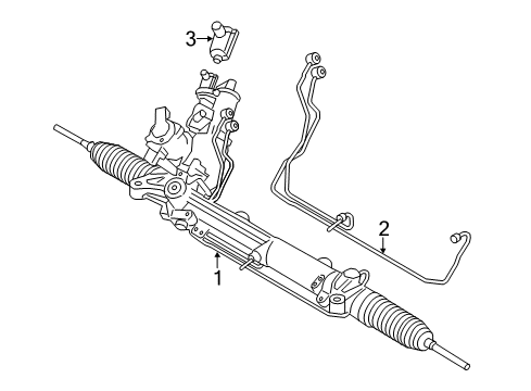 2013 BMW ActiveHybrid 5 Steering Gear & Linkage Exchange-Steering Box, Electric. Diagram for 32106883550