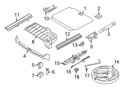 2011 BMW X6 Interior Trim - Rear Body Screw, Self Tapping Diagram for 07119904181