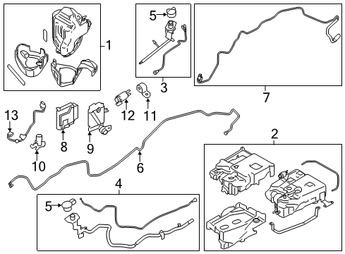 2015 BMW X5 Emission Components Repumping Line Diagram for 16197295662