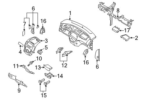 2010 Hyundai Elantra Heated Seats Heater Assembly-Front Seat Back Diagram for 88390-2H010