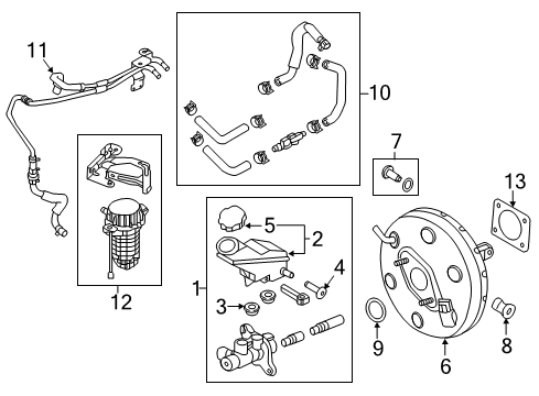 2017 Kia Sorento Hydraulic System Cylinder Assembly-Brake Diagram for 58510C6800