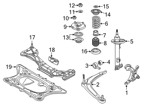 2006 BMW Z4 Front Suspension Components, Lower Control Arm, Ride Control, Stabilizer Bar Reinforcement Plate Diagram for 51717893609