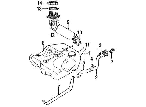 2000 Dodge Stratus Fuel Injection Motor-A.I.S. Diagram for 4861083AC