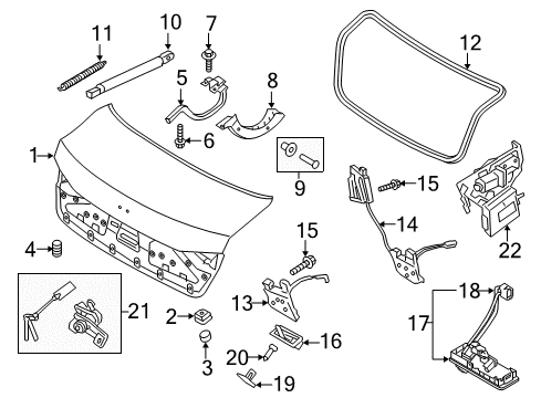2017 Genesis G80 Parking Aid Coil Spring Diagram for 79231-B1000