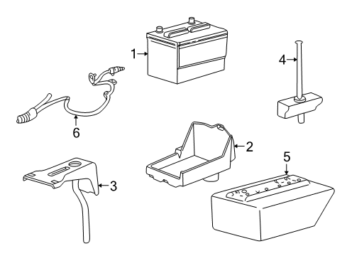 2009 Ford Mustang Battery Battery Tray Diagram for AR3Z-10732-B