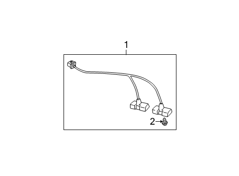 2004 Hyundai Tiburon Bulbs Lamp Assembly-License Plate Diagram for 92501-2C001