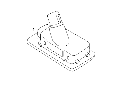 2012 Hyundai Elantra License Lamps Lamp Assembly-License Plate, LH Diagram for 92501-1M400