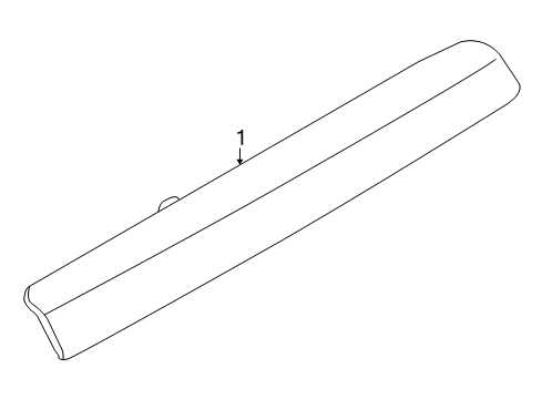 2009 Nissan Murano High Mount Lamps Lamp Assembly-Stop, High Mounting Diagram for 26590-1AA0A