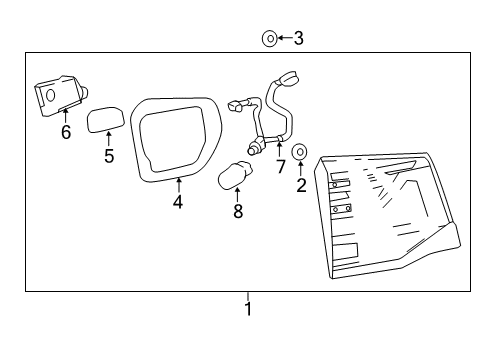 2019 Toyota Land Cruiser Bulbs Socket & Wire Diagram for 81585-60360