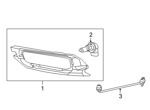 2006 Mercury Grand Marquis Fog Lamps Fog Lamp Assembly Diagram for 8W3Z-15200-A