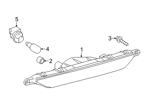 2015 Toyota Yaris Bulbs Socket Diagram for 90075-60065