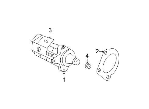 2001 Chrysler Sebring Starter Engine Starter Diagram for 4606875AC