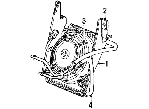 2001 Chrysler Prowler Trans Oil Cooler Transmission Oil Cooler Diagram for 4865114AD