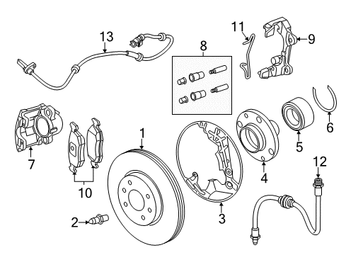 2018 Fiat 500L Anti-Lock Brakes SNAPRING-Snap Diagram for 68094608AA