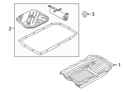 2016 BMW X5 Transmission Repair Kit, O-Ring, Oil Volume Reservoir Diagram for 24117855282