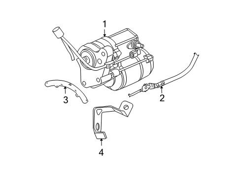 2010 Dodge Charger Starter Engine Starter Diagram for 4896464AE