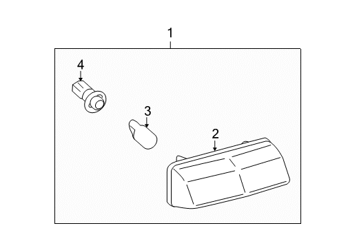 2015 Toyota Venza Bulbs License Lamp Diagram for 81270-73010