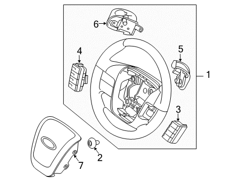 2010 Ford Taurus Cruise Control System Sensor Diagram for AE9Z-9E731-C