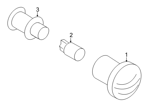 2011 Ford Transit Connect Bulbs Repeater Lamp Diagram for 9T1Z-13K376-A