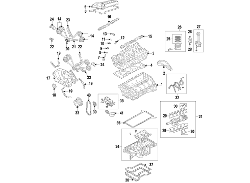 2008 BMW X6 Pistons, Rings & Bearings Piston Rings Repair Kit Diagram for 11257577586