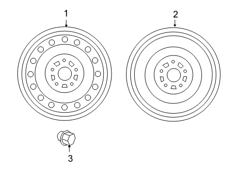 2009 Scion xB Wheels Center Cap Diagram for PT904-52040-CC