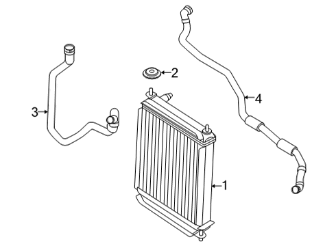 2020 BMW X5 Radiator & Components HOSE, REMOTE, COOLANT RADIAT Diagram for 17128071759