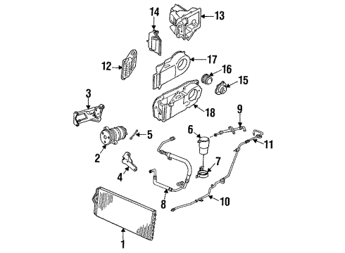 1985 Cadillac Fleetwood Exhaust Components Exhaust Muffler Assembly W/Tailpipe Diagram for 25532591
