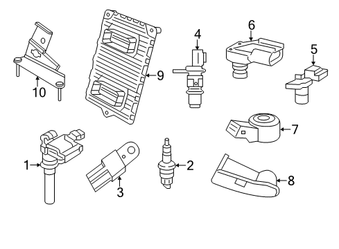 2012 Dodge Charger Powertrain Control SPARKPLUG Diagram for SPLZFR5C11