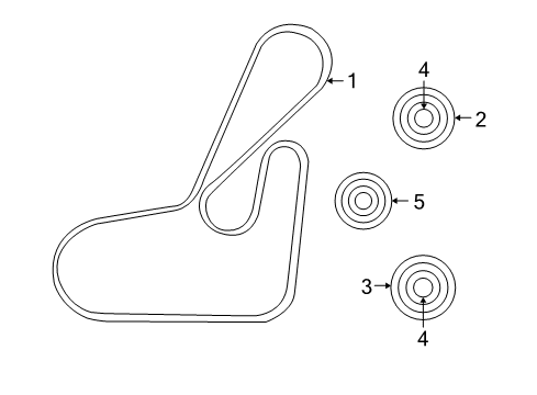 2011 Jeep Patriot Belts & Pulleys Belt-SERPENTINE Diagram for 4891692AB