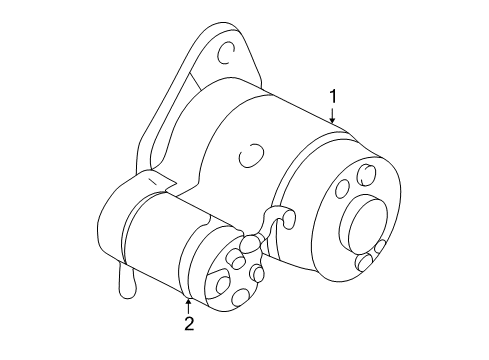 1999 Nissan Frontier Starter REMAN Starter Assembly Diagram for 23300-1S716R