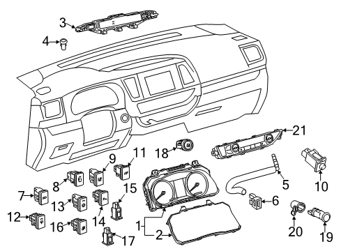 2017 Toyota Highlander Ignition Lock Aspirator Diagram for 87201-0E130