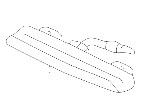 2003 Chevrolet Malibu High Mount Lamps Lamp Asm-High Mount Stop Diagram for 22612730