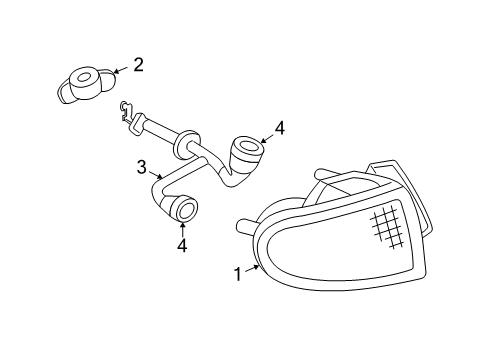 2003 Buick Regal Tail Lamps Lamp Asm, Tail Diagram for 19149887