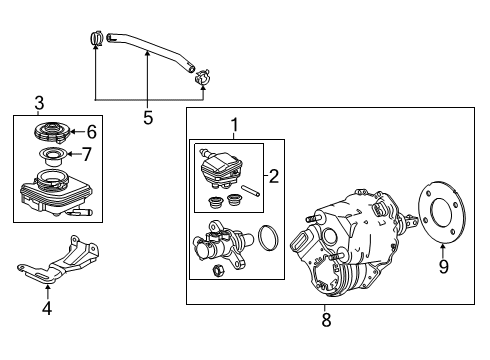 2021 Acura RDX Dash Panel Components COLLECTOR SET, RESERVOIR Diagram for 46670-TVA-A00