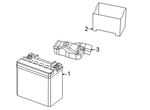 2022 Jeep Wagoneer Battery Cover-Battery Post Diagram for 68436638AA