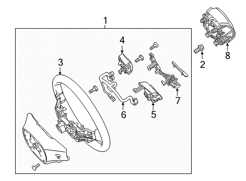 2019 Hyundai Tucson Cruise Control System Unit Assembly-Front Radar Diagram for 99110-D3510