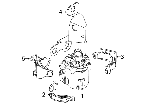 2019 BMW X6 Water Pump Holder, Electric Coolant Pump Diagram for 17127850112