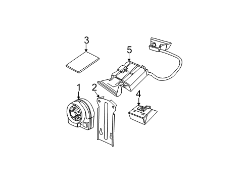 2004 BMW X5 Anti-Theft Components Ultrasonic Module Diagram for 65756928429