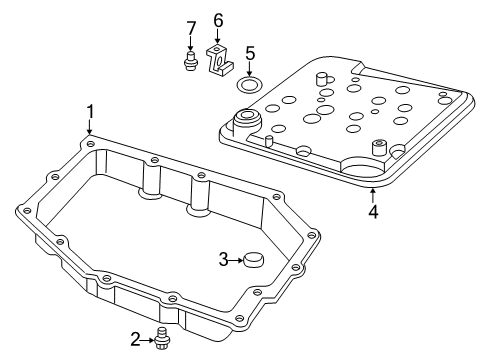 1999 Dodge Intrepid Transaxle Parts FILTR Pkg-Transmission Oil Diagram for 4796730AB