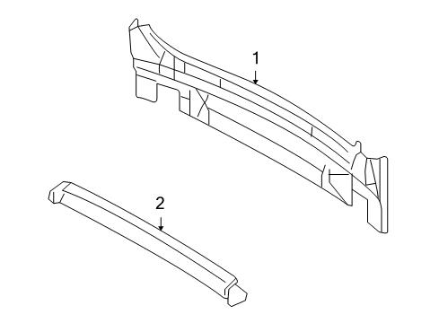 2010 Dodge Journey Rear Body Panel-LIFTGATE Opening Diagram for 68069601AB