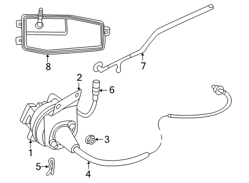 1999 Dodge Dakota Cruise Control System Reservoir-Vacuum Diagram for 4886009AA