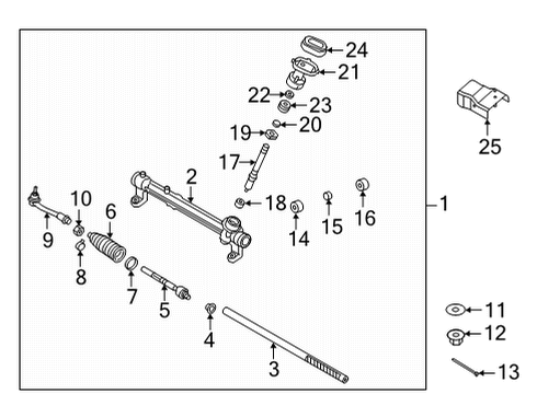 2022 Hyundai Tucson Steering Gear & Linkage PACKING-DUST Diagram for 56516N9000